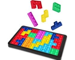 Zachte Puzzel Bouwblokken - Educatief Ouder - Kind Spel - Populair Hersenkraker Speelgoed - Intelligentie & Motoriek Ontwikkeling - Stress & Angst Vermindering - Willekeurige Kleuren - T